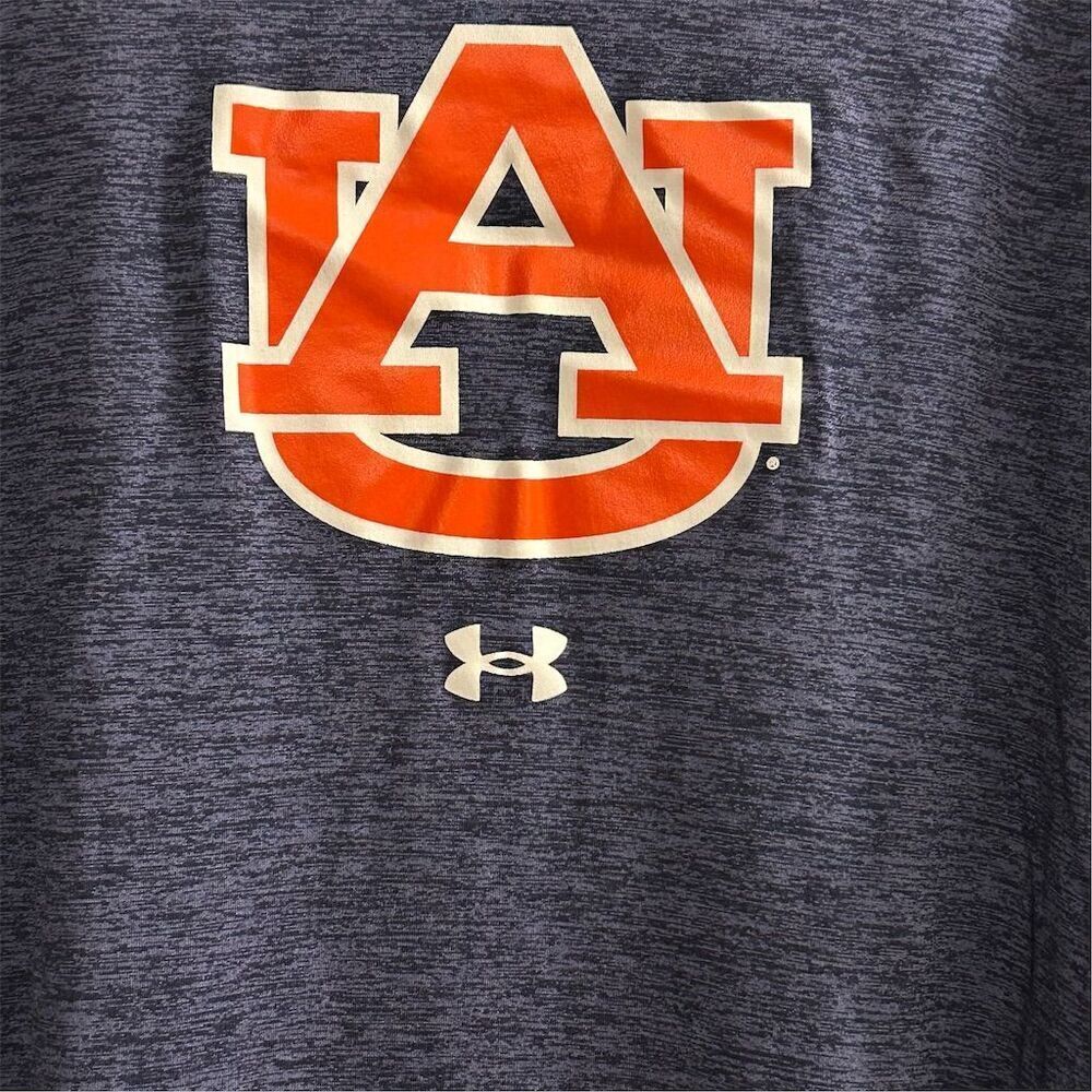 Under Armour Men's Auburn Tigers Long Sleeve Shirt Blue Size L - Picture 3 of 16